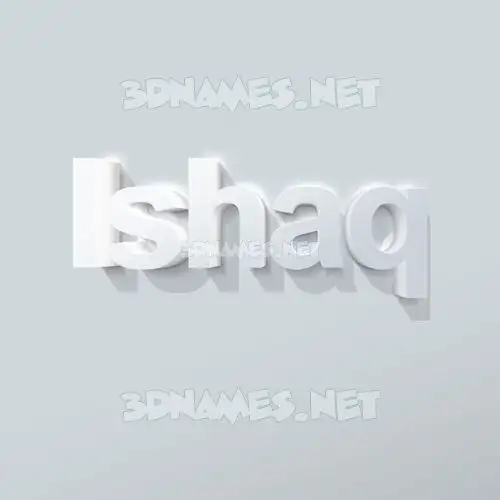 ishaq in Clean White style - 3D name wallpaper ishaq in Clean White style - 3D name wallpaper