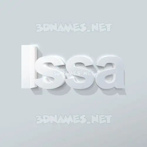 issa in Clean White style - 3D name wallpaper issa in Clean White style - 3D name wallpaper