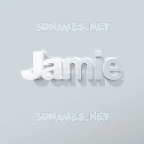 jamie in Clean White style - 3D name wallpaper jamie in Clean White style - 3D name wallpaper