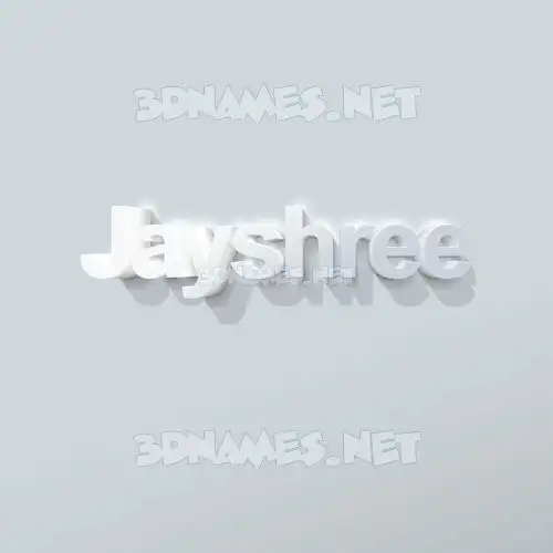 jayshree in Clean White style - 3D name wallpaper jayshree in Clean White style - 3D name wallpaper