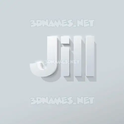 jill in Clean White style - 3D name wallpaper jill in Clean White style - 3D name wallpaper