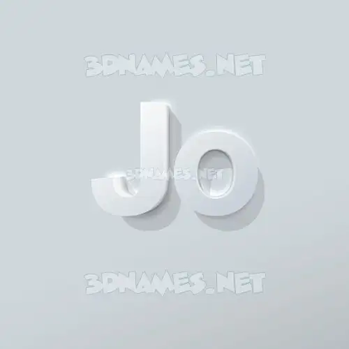 jo in Clean White style - 3D name wallpaper jo in Clean White style - 3D name wallpaper