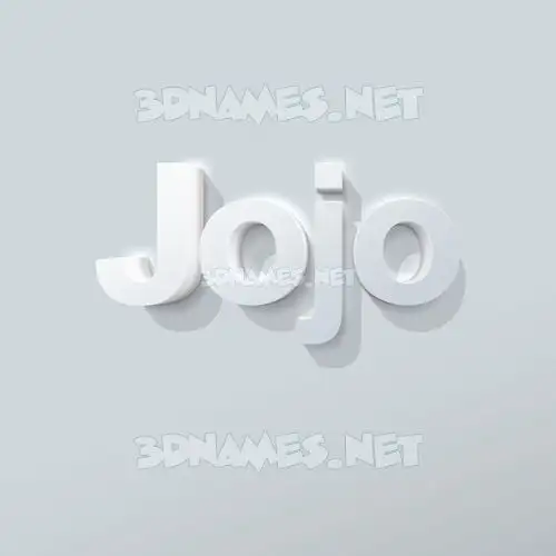 jojo in Clean White style - 3D name wallpaper jojo in Clean White style - 3D name wallpaper