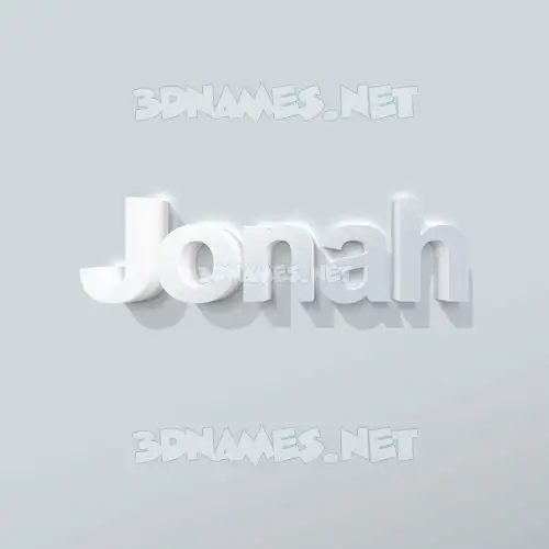 jonah in Clean White style - 3D name wallpaper jonah in Clean White style - 3D name wallpaper