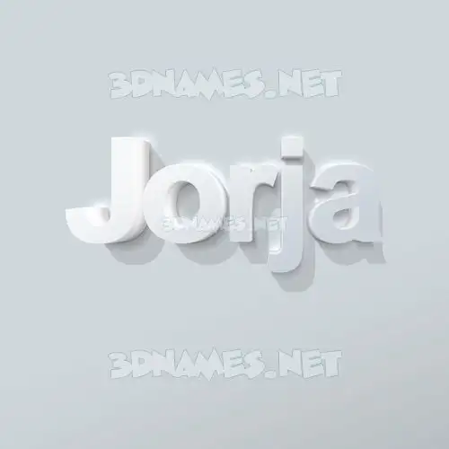 jorja in Clean White style - 3D name wallpaper jorja in Clean White style - 3D name wallpaper