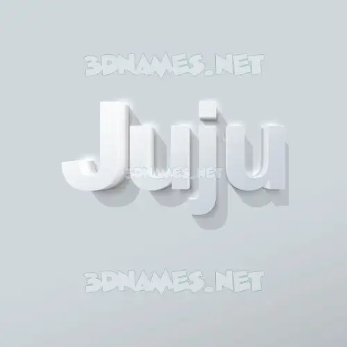 juju in Clean White style - 3D name wallpaper juju in Clean White style - 3D name wallpaper