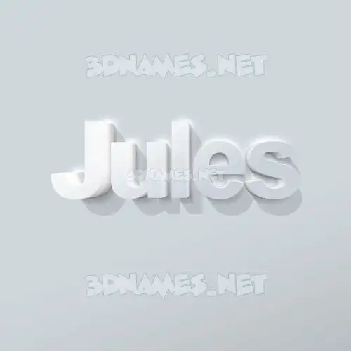 jules in Clean White style - 3D name wallpaper jules in Clean White style - 3D name wallpaper