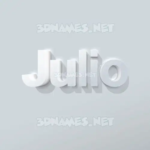 julio in Clean White style - 3D name wallpaper julio in Clean White style - 3D name wallpaper