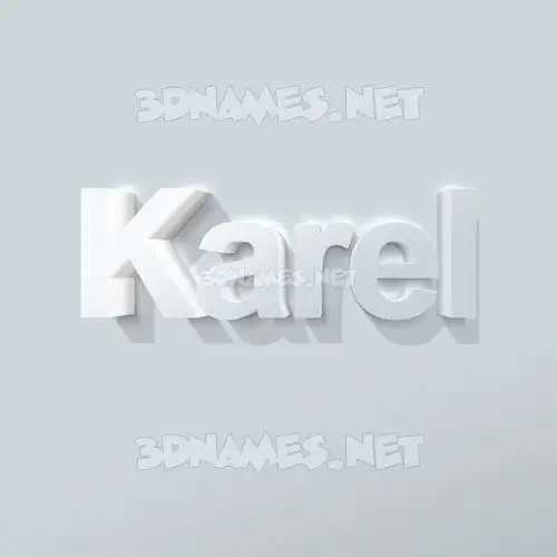karel in Clean White style - 3D name wallpaper karel in Clean White style - 3D name wallpaper