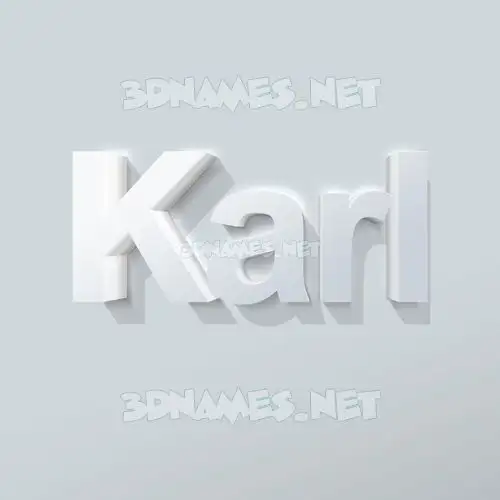 karl in Clean White style - 3D name wallpaper karl in Clean White style - 3D name wallpaper