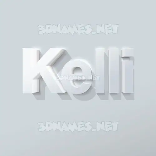 kelli in Clean White style - 3D name wallpaper kelli in Clean White style - 3D name wallpaper