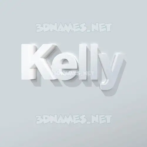 kelly in Clean White style - 3D name wallpaper
