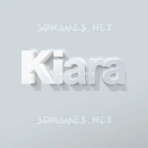 kiara in Clean White style - 3D name wallpaper kiara in Clean White style - 3D name wallpaper