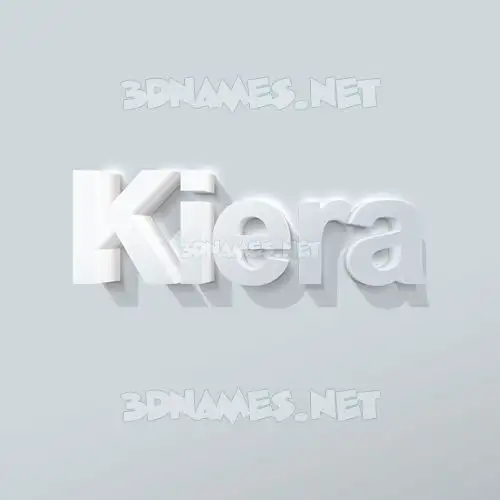 kiera in Clean White style - 3D name wallpaper kiera in Clean White style - 3D name wallpaper