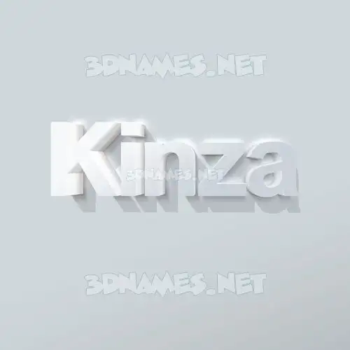 kinza in Clean White style - 3D name wallpaper kinza in Clean White style - 3D name wallpaper