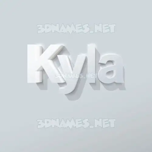 kyla in Clean White style - 3D name wallpaper kyla in Clean White style - 3D name wallpaper