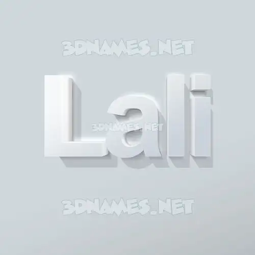 lali in Clean White style - 3D name wallpaper lali in Clean White style - 3D name wallpaper