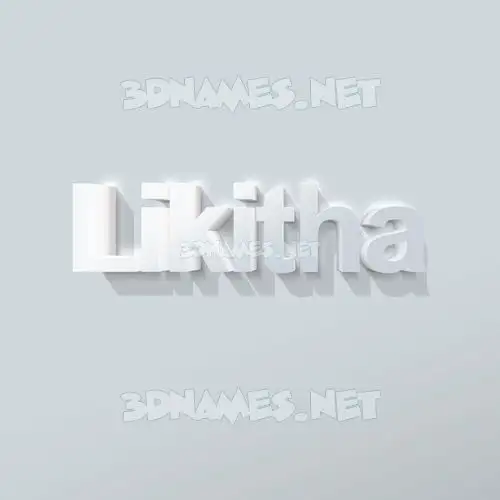 likitha in Clean White style - 3D name wallpaper likitha in Clean White style - 3D name wallpaper