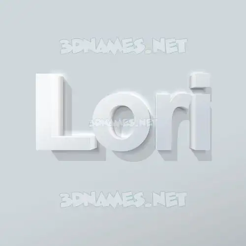 lori in Clean White style - 3D name wallpaper lori in Clean White style - 3D name wallpaper