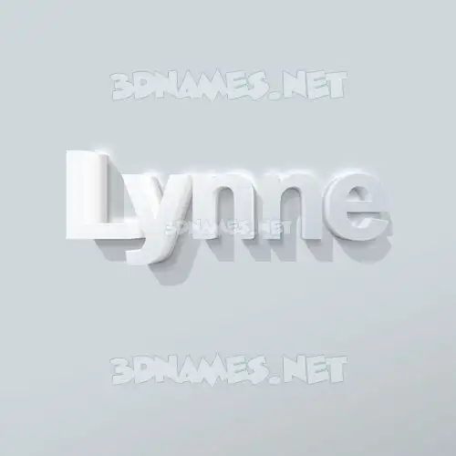 lynne in Clean White style - 3D name wallpaper lynne in Clean White style - 3D name wallpaper