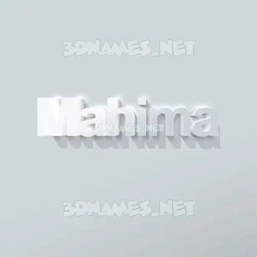 mahima in Clean White style - 3D name wallpaper mahima in Clean White style - 3D name wallpaper