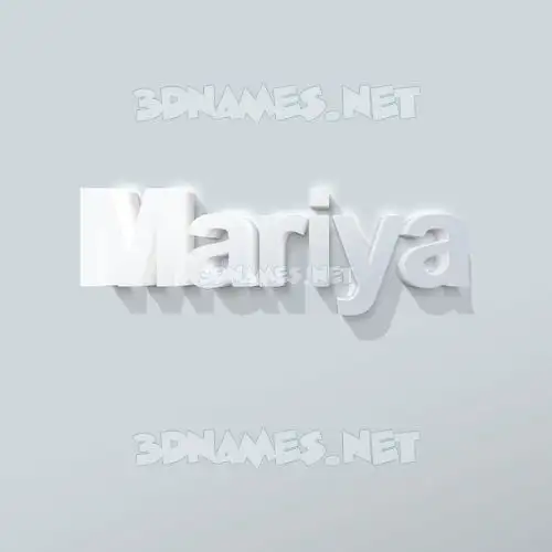 mariya in Clean White style - 3D name wallpaper mariya in Clean White style - 3D name wallpaper
