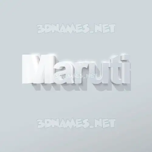 maruti in Clean White style - 3D name wallpaper maruti in Clean White style - 3D name wallpaper