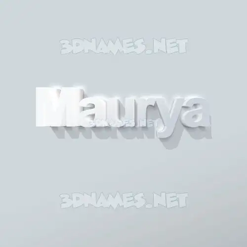 maurya in Clean White style - 3D name wallpaper maurya in Clean White style - 3D name wallpaper