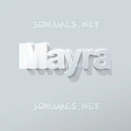 mayra in Clean White style - 3D name wallpaper mayra in Clean White style - 3D name wallpaper