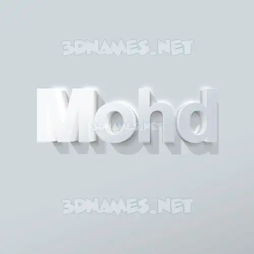 mohd in Clean White style - 3D name wallpaper mohd in Clean White style - 3D name wallpaper