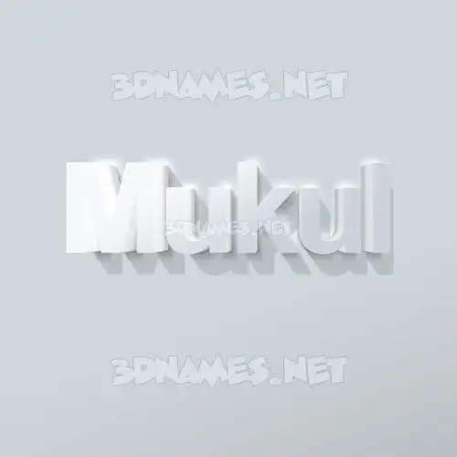mukul in Clean White style - 3D name wallpaper mukul in Clean White style - 3D name wallpaper