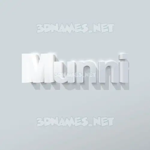 munni in Clean White style - 3D name wallpaper munni in Clean White style - 3D name wallpaper
