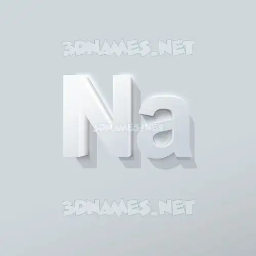 na in Clean White style - 3D name wallpaper na in Clean White style - 3D name wallpaper