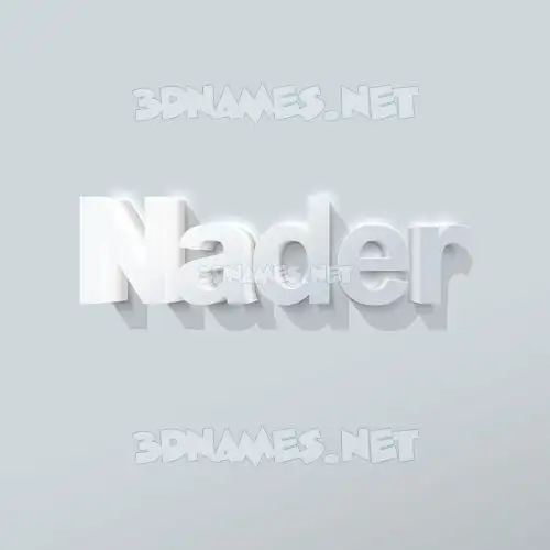 nader in Clean White style - 3D name wallpaper nader in Clean White style - 3D name wallpaper