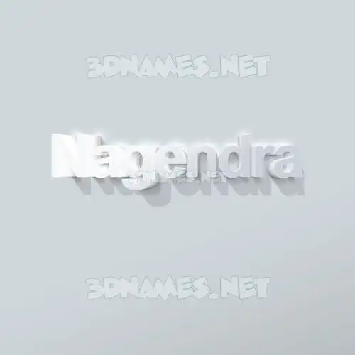 nagendra in Clean White style - 3D name wallpaper