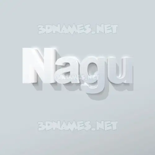 nagu in Clean White style - 3D name wallpaper nagu in Clean White style - 3D name wallpaper