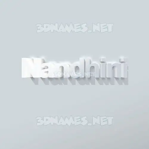 nandhini in Clean White style - 3D name wallpaper nandhini in Clean White style - 3D name wallpaper