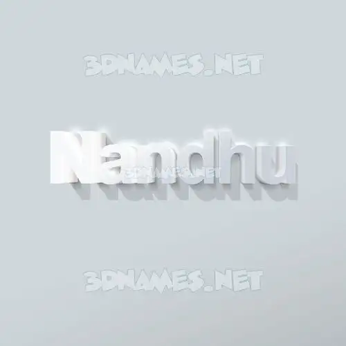 nandhu in Clean White style - 3D name wallpaper nandhu in Clean White style - 3D name wallpaper