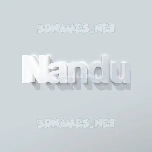 nandu in Clean White style - 3D name wallpaper nandu in Clean White style - 3D name wallpaper