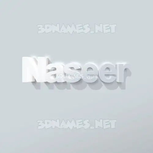 naseer in Clean White style - 3D name wallpaper naseer in Clean White style - 3D name wallpaper