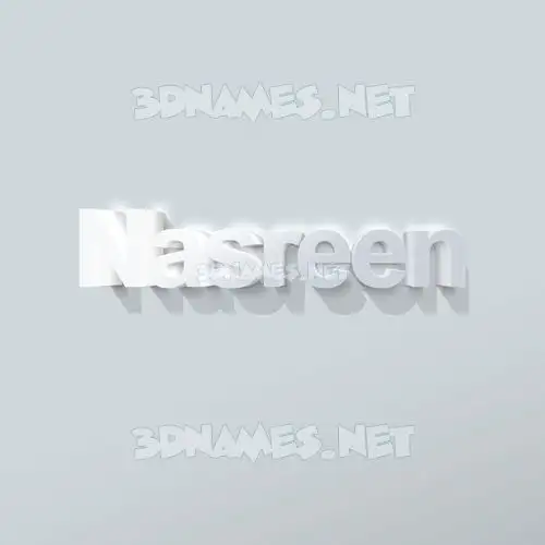 nasreen in Clean White style - 3D name wallpaper nasreen in Clean White style - 3D name wallpaper