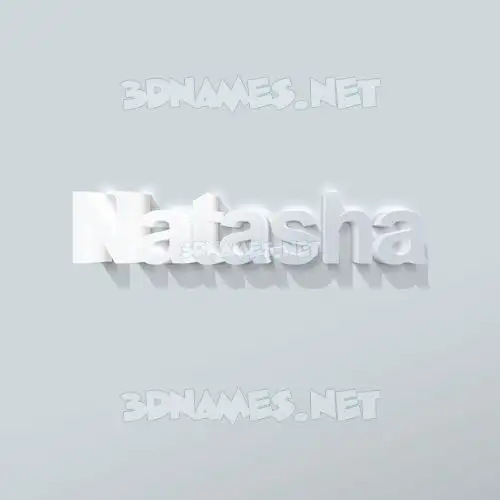 natasha in Clean White style - 3D name wallpaper natasha in Clean White style - 3D name wallpaper