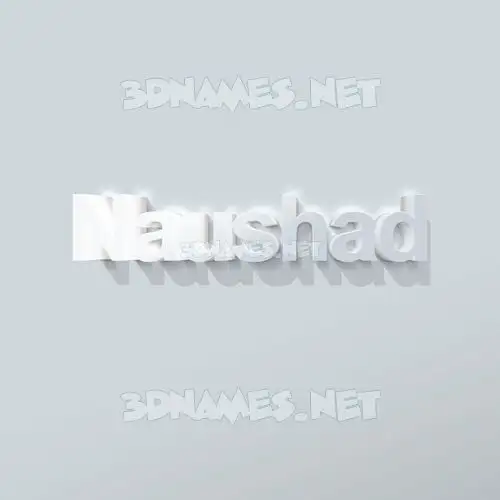 naushad in Clean White style - 3D name wallpaper naushad in Clean White style - 3D name wallpaper