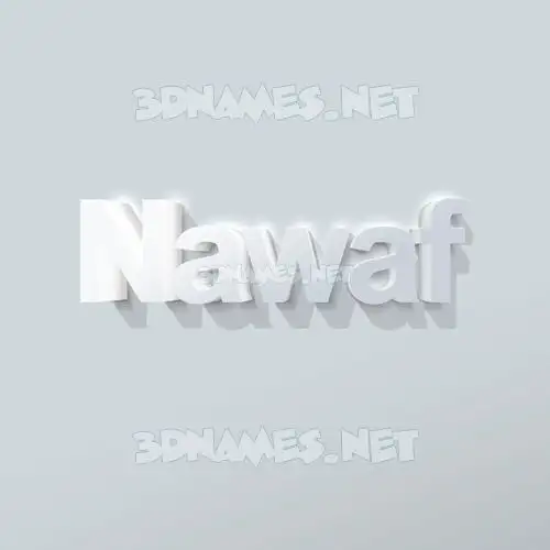 nawaf in Clean White style - 3D name wallpaper nawaf in Clean White style - 3D name wallpaper