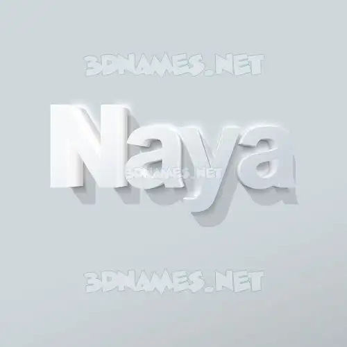 naya in Clean White style - 3D name wallpaper naya in Clean White style - 3D name wallpaper