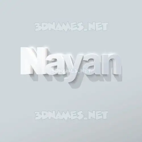 nayan in Clean White style - 3D name wallpaper nayan in Clean White style - 3D name wallpaper