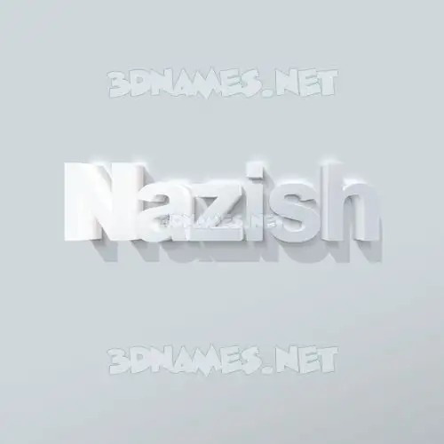 nazish in Clean White style - 3D name wallpaper nazish in Clean White style - 3D name wallpaper