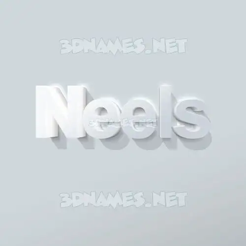 neels in Clean White style - 3D name wallpaper neels in Clean White style - 3D name wallpaper