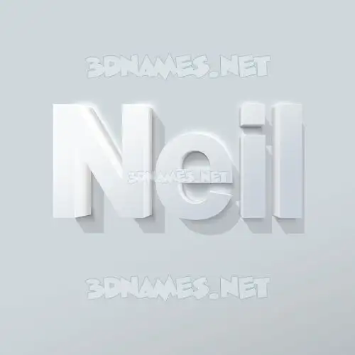 neil in Clean White style - 3D name wallpaper neil in Clean White style - 3D name wallpaper