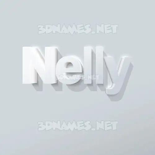 nelly in Clean White style - 3D name wallpaper nelly in Clean White style - 3D name wallpaper